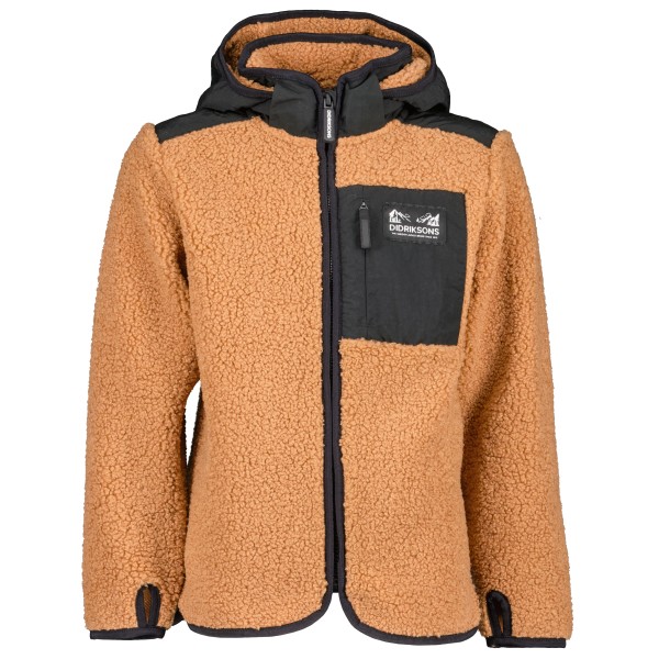 Image of Didriksons - Kid"s Exa Full-Zip 2 - Fleecejacke Gr 100;110;120;130;140;150;160 orange;schwarz'