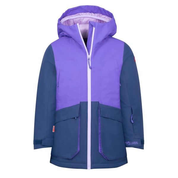 Trollkids Girl’s Kongsberg Jacket Winterjack /purper Blauw