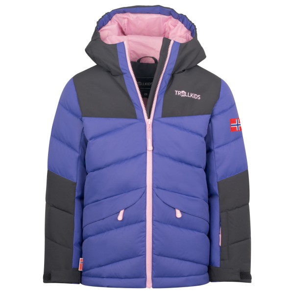 Trollkids Narvik Jacket Pro Kunstfaserjacke Kinder (Gr 176 |lila |wasserdicht)