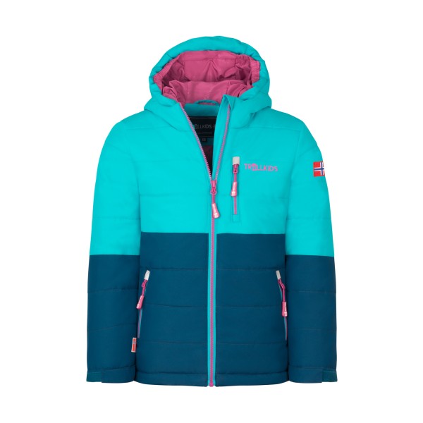 Trollkids Kid’s Hemsedal Snow Jacket XT Ski-jas /turkoois Blauw