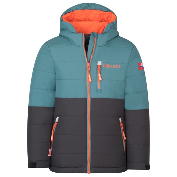 Trollkids Kid’s Hemsedal Snow Jacket XT Ski-jas /turkoois Grijs