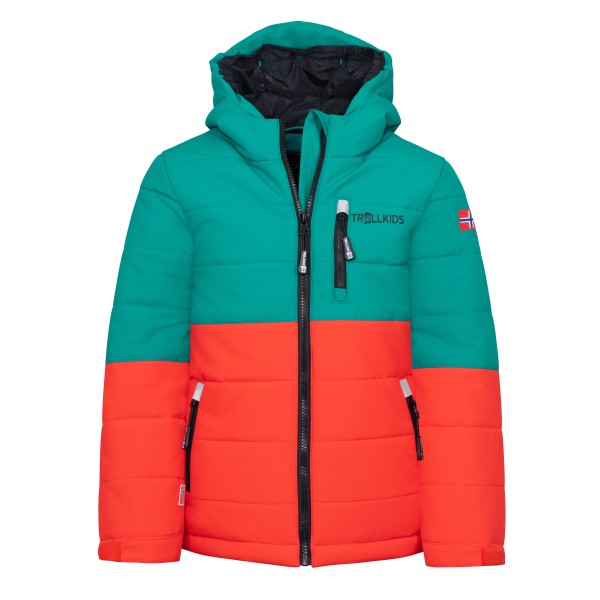 Trollkids Kid’s Hemsedal Snow Jacket XT Ski-jas /turkoois Rood