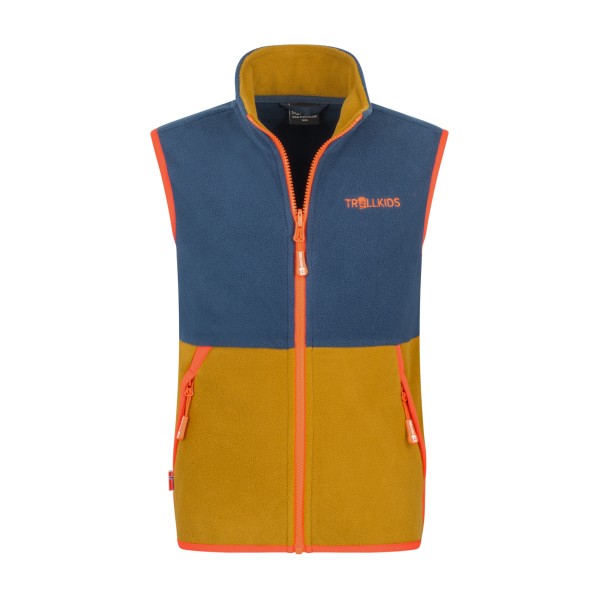 Trollkids Kid’s Kjerag Vest Fleecebodywarmer Blauw