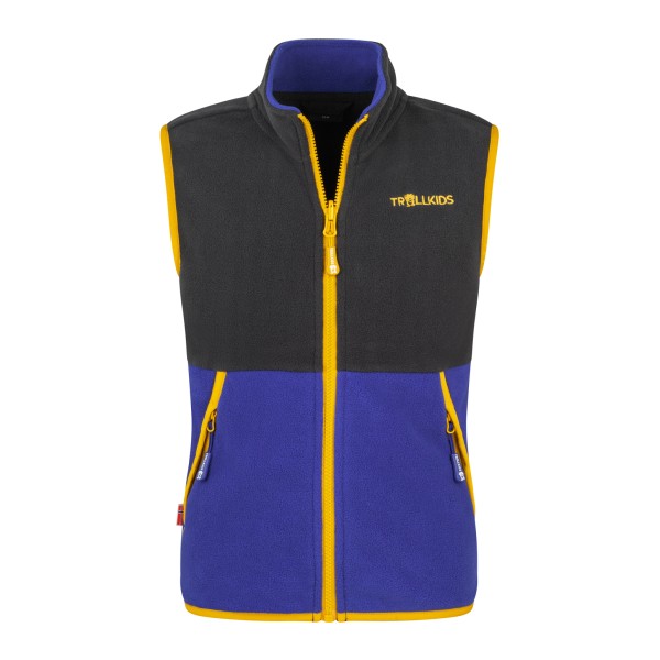 Trollkids Kjerag Vest Fleeceweste Kids (Gr 98 |blau)