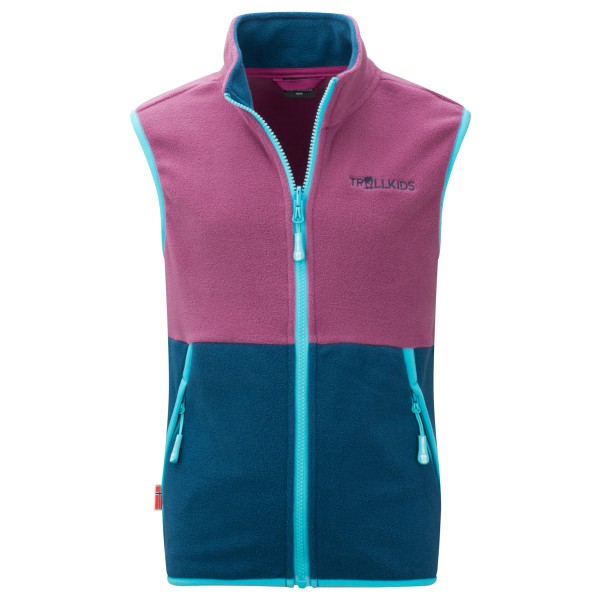 Image of Trollkids - Kid"s Kjerag Vest - Fleecegilet Gr 104;110;116;128;152;164;176;92;98 blau;blau/lila;rosa/blau;schwarz'