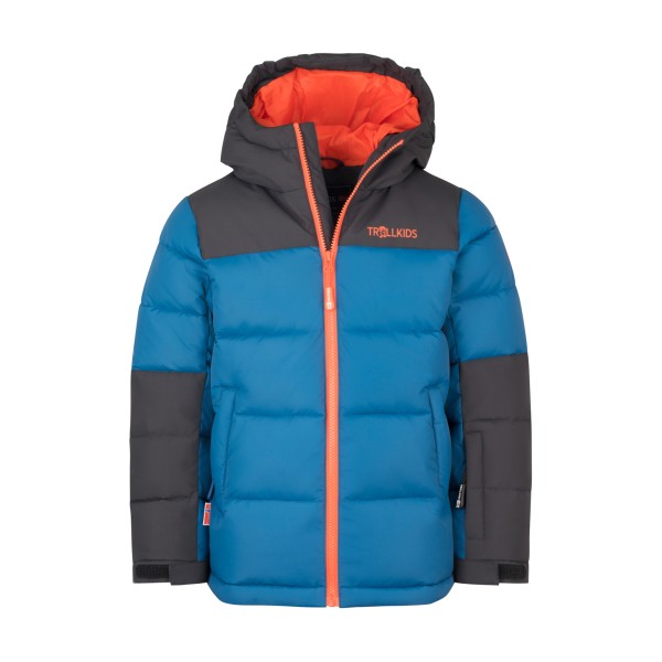 Kunstfaserjacke Trollkids Narvik Jacket Pro Kinder (Gr 98 |blau |wasserdicht)