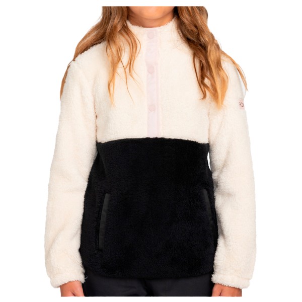 Image of Roxy - Girl"s Alabama - Fleecejacke Gr 10 - M;12 - L;14 - XL;16 - XXL;8 - S weiß/schwarz'