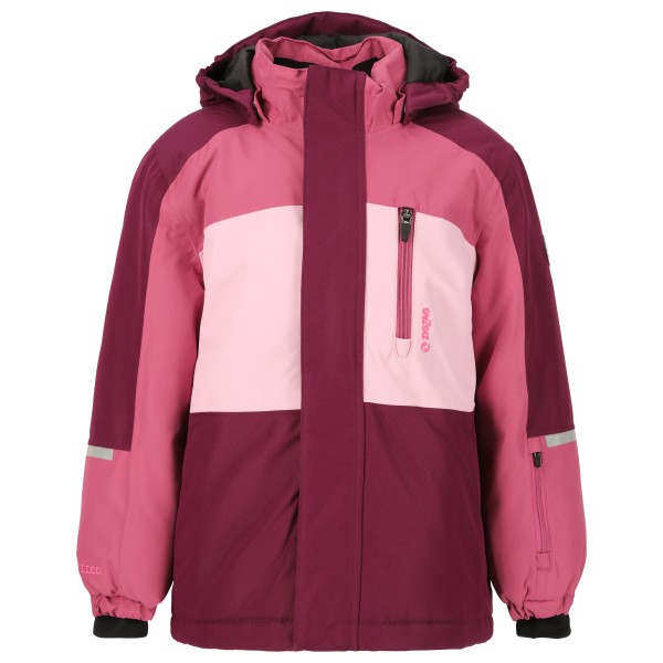 Winterjacke ZIG ZAG Scout Ski Jacket W-Pro 10000 Kinder (Gr 92 - 2 Years |rot/rosa |wasserdicht)