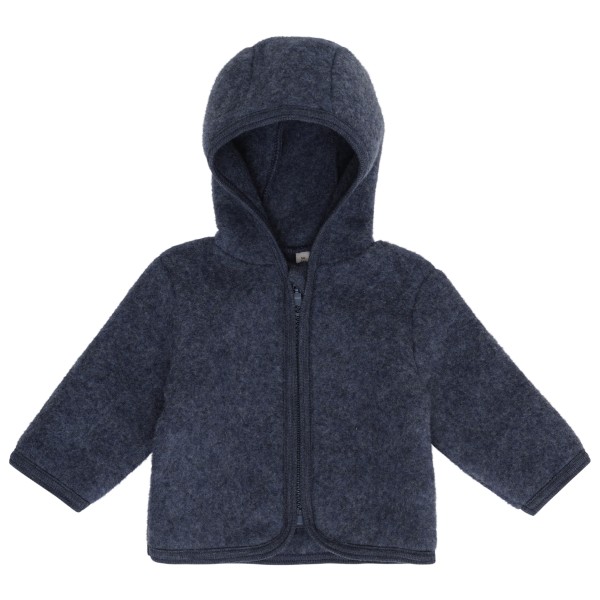 Huttelihut Baby’s Jacket Wool Fleece Merinovest Blauw