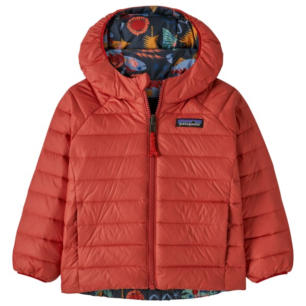 Patagonia - Baby's Reversible Down Sweater Hoody - Daunenjacke Gr 3-6 Months rot