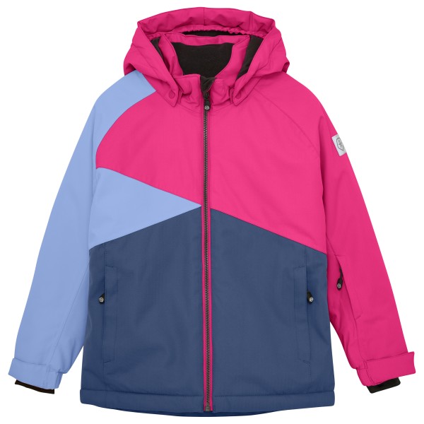 Image of Color Kids - Girl"s Ski Jacket Colorblock - Skijacke Gr 134 blau/rosa'