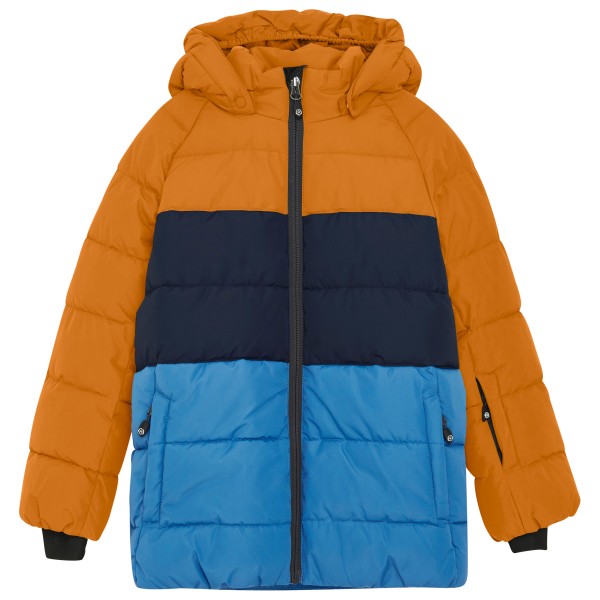Image of Color Kids - Kid"s Ski Jacket Colorblock Quilt - Kunstfaserjacke Gr 104 blau/orange'