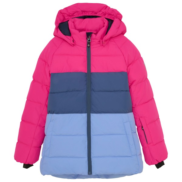 Image of Color Kids - Kid"s Ski Jacket Colorblock Quilt - Kunstfaserjacke Gr 134 rosa/blau'