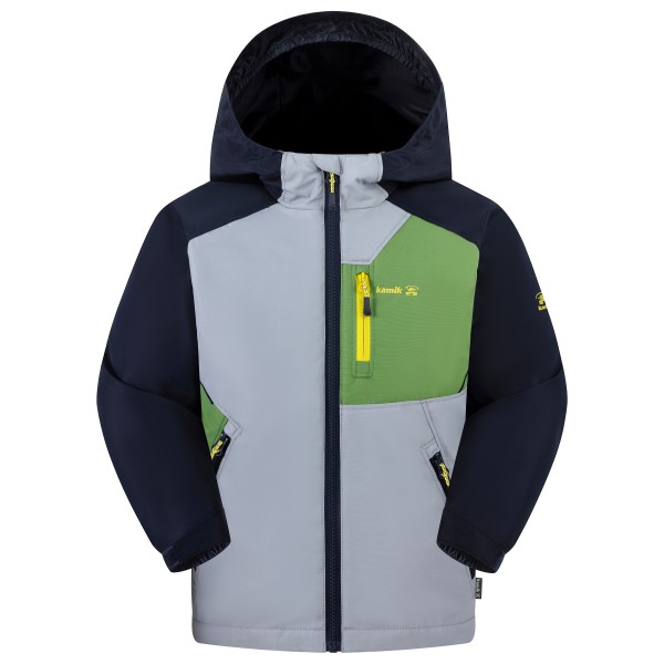 Regenjacke Kamik Otis Kinder (Gr 164 |grau |wasserdicht)