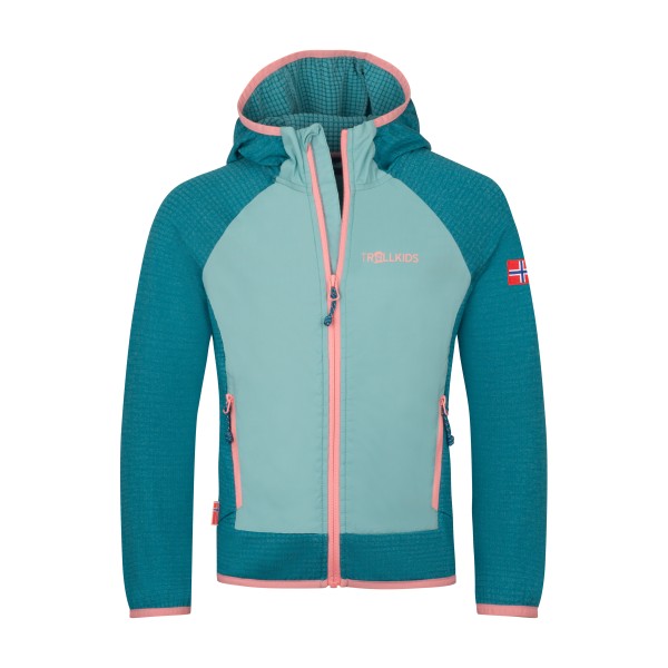 Trollkids Seiland Jacket Fleecejacke Kids (Gr 110 |türkis)