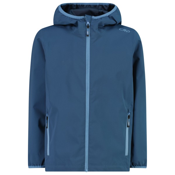 CMP Jacket Fix Hood Clima Protect Softshelljacke Kinder Wandern (Gr 176 |blau |wasserdicht)