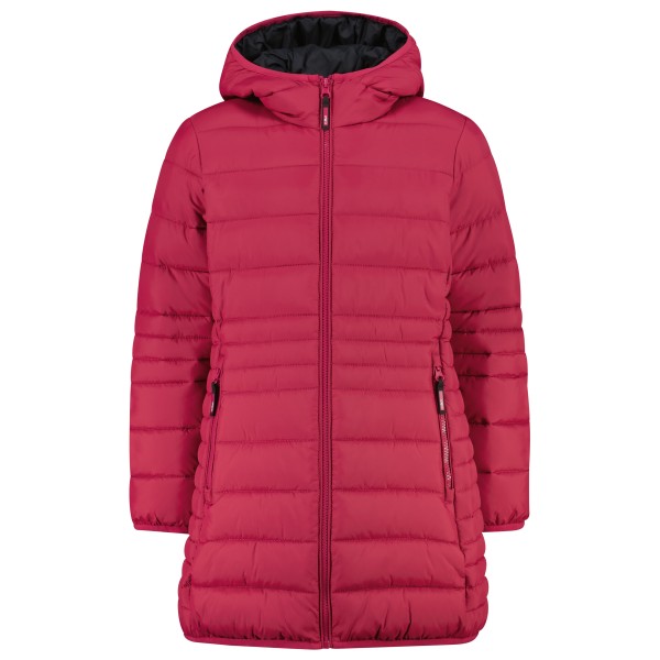 CMP Girl’s Down Coat Fix Hood Taffeta Lange jas Roze