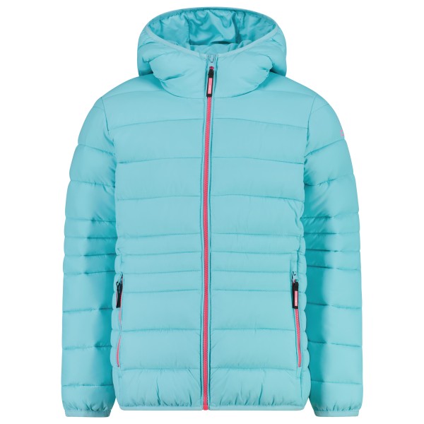CMP Girl’s Down Jacket Fix Hood Taffeta Synthetisch jack /turkoois Blauw