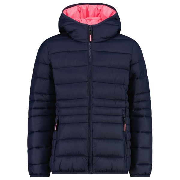 CMP Girl’s Down Jacket Fix Hood Taffeta Synthetisch jack Blauw