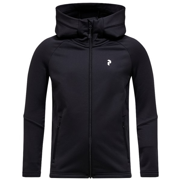 Peak Performance Kid’s Rider Essentials Zip Hood Fleecevest Zwart