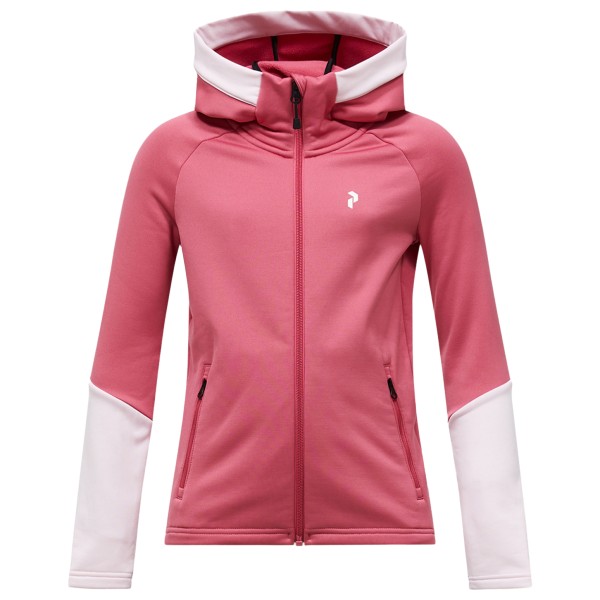 Peak Performance Kid’s Rider Essentials Zip Hood Fleecevest Roze