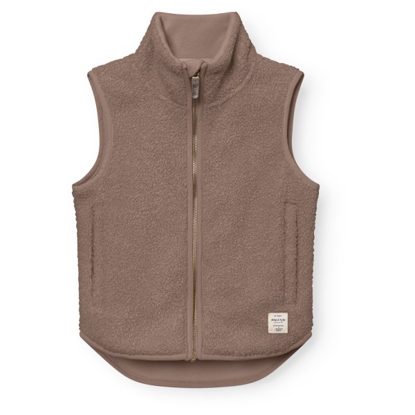Mini A Ture Kid’s Matbattal Teddyfleece Vest Fleecebodywarmer Bruin