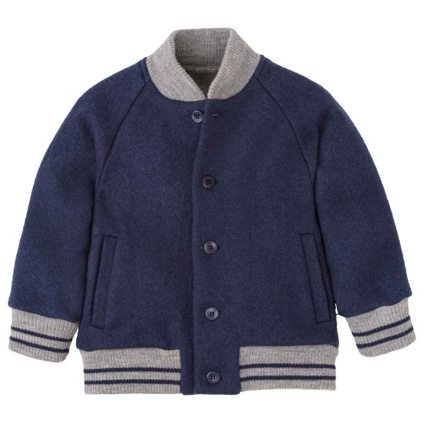 disana Kid’s College-Jacke Wollen vest Blauw