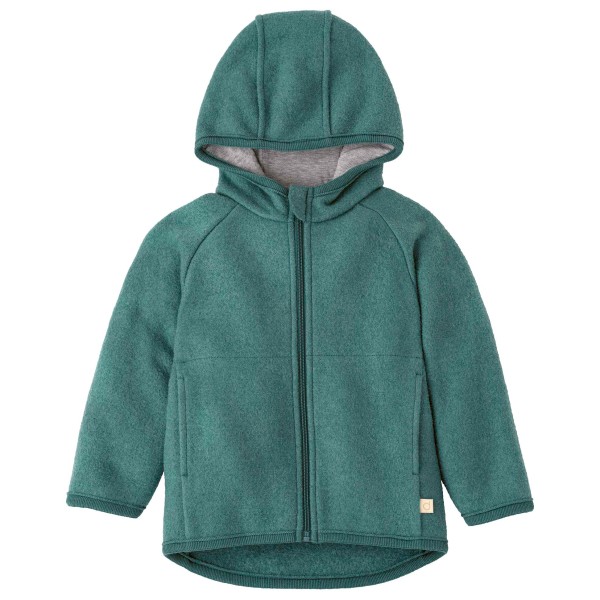 disana Kid’s Walk-Jacke Zipp Wollen vest turkoois Turquoise