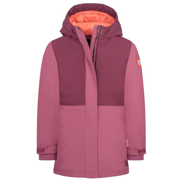Trollkids Hovden Coat Mantel Kids (Gr 110 |rosa |wasserdicht)