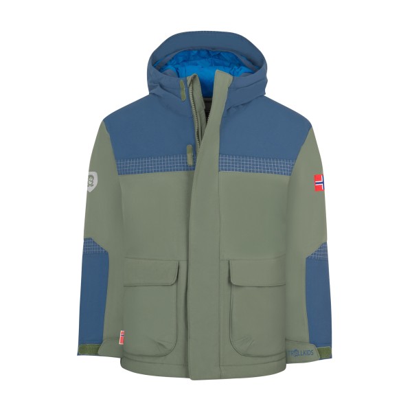 Winterjacke Trollkids Finnmark Jacket XT Kinder (Gr 104 |oliv |wasserdicht)