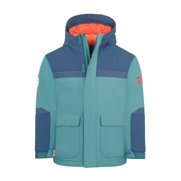 Trollkids Finnmark Jacket XT Winterjacke Kids (Gr 92 |türkis |wasserdicht)