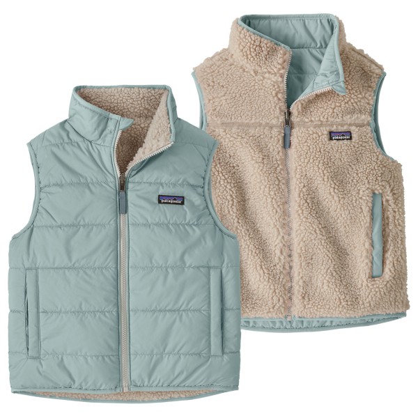 Patagonia Kid’s Reversible Ready Freddy Vest Fleecebodywarmer turkoois Turquoise