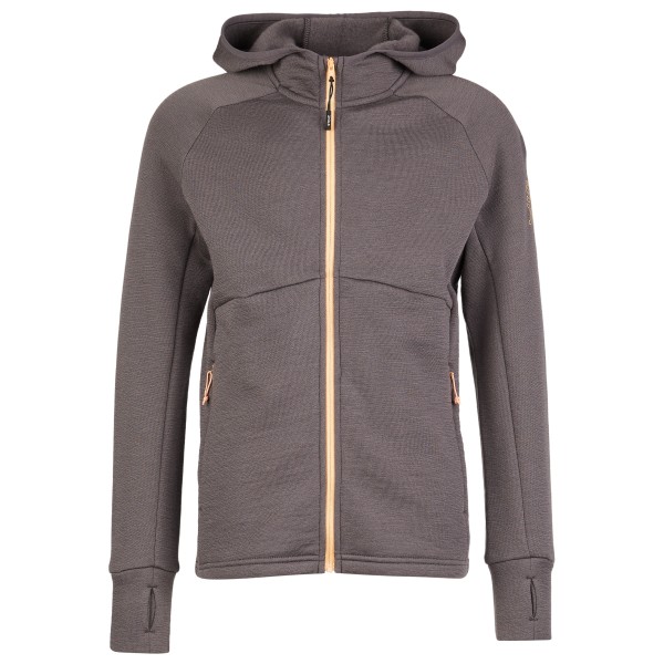 Stoic MerinoFleece240 StorforsSt Zip Hoody Merinohoodie Kinder (Gr 164 |grau)