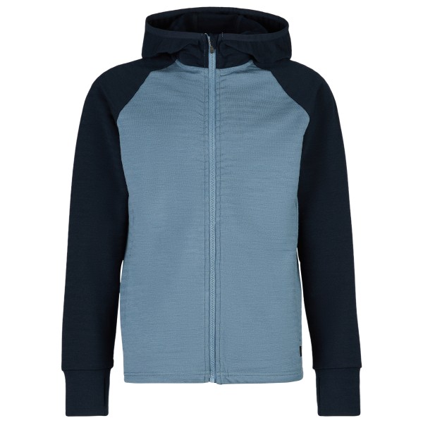 Stoic – Kid’s MerinoFleece260 FlenSt. Jacket with Hood – Merinovest maat , Blauw