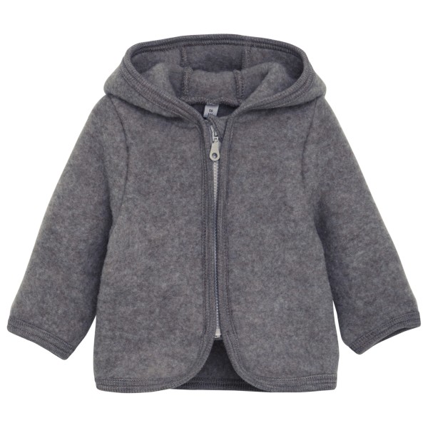 Huttelihut Kid’s Jacket Ears Wool Fleece Merinovest Grijs