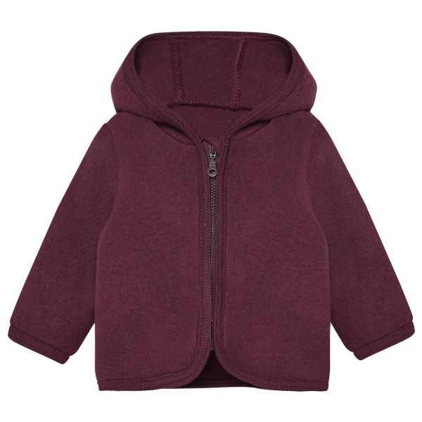 Huttelihut Kid’s Jacket Ears Wool Fleece Merinovest Rood