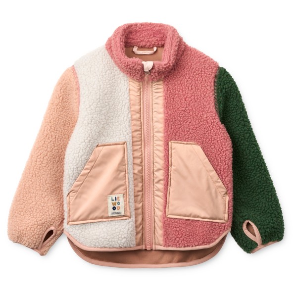 LIEWOOD – Kid’s Noam Pile Jacket – Fleecevest maat 80, Groen