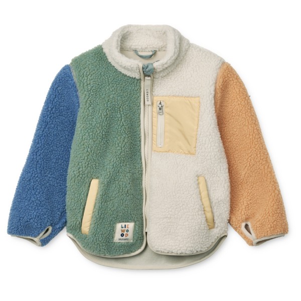 LIEWOOD Nolan Pile Jacket Fleecejacke Kinder Camping (Gr 104 |beige)