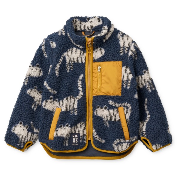 LIEWOOD – Kid’s Nolan Pile Jacket – Fleecevest maat 80, Blauw