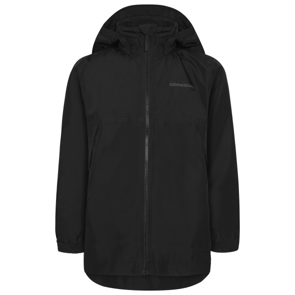 Didriksons Meliss Jacket 2 Regenjacke Kinder (Gr 150 |schwarz |wasserdicht)