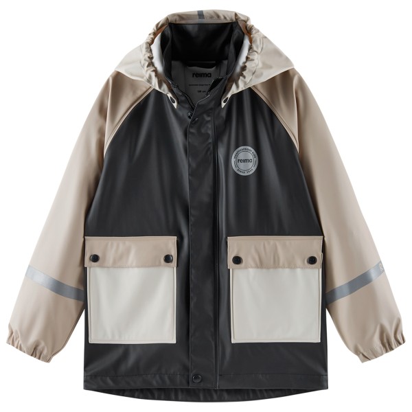Reima Suihku Regenjacke Kinder (Gr 122 |grau/schwarz |wasserdicht)