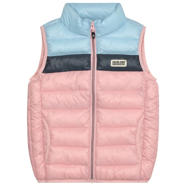 Color Kids - Kid's Waistcoat Quilted Colorblock - Kunstfaserweste Gr 164 rosa