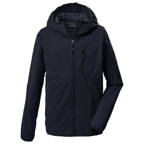 killtec Kos 124 Softshelljacke Kinder (Gr 152 |blau/schwarz |wasserdicht)
