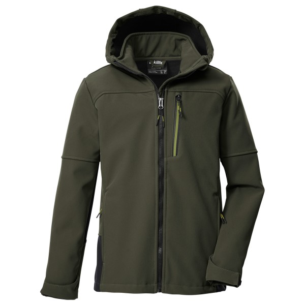 killtec Kow 226 Softshelljacke Kinder (Gr 128 |oliv |wasserdicht)
