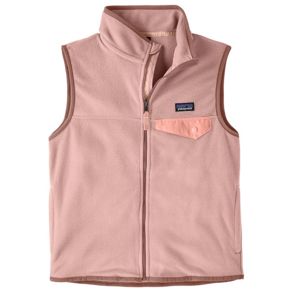 Patagonia Kid’s Micro D Snap-T Vest Fleecebodywarmer Roze