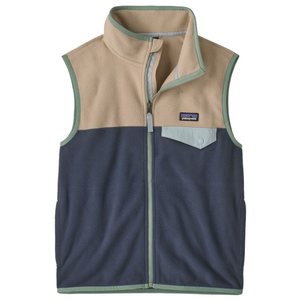 Patagonia Kid’s Micro D Snap-T Vest Fleecebodywarmer Blauw