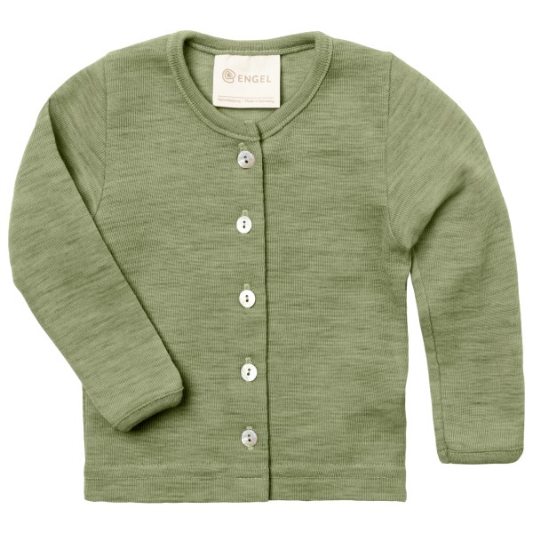 Engel Baby-Cardigan Wool Cardigan Olijfgroen