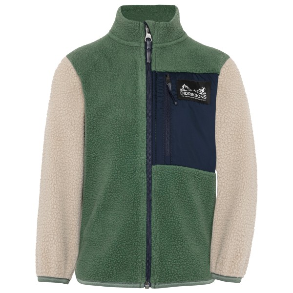 Didriksons Kid’s Anten Full-Zip Fleecevest Olijfgroen