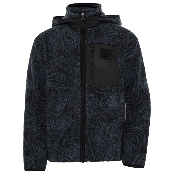 Didriksons Kid’s Joule Printed Full-Zip Fleecevest Zwart
