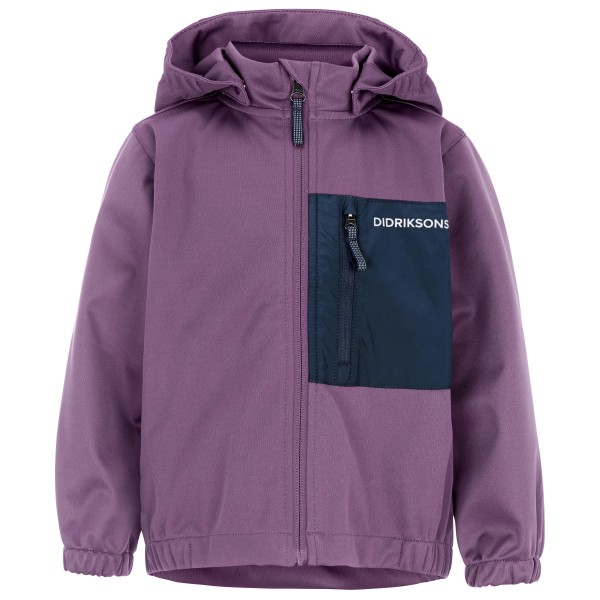 Didriksons Kid’s Kaitum Jacket Softshelljack Purper